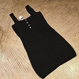 Free People black beach dress size M NWT